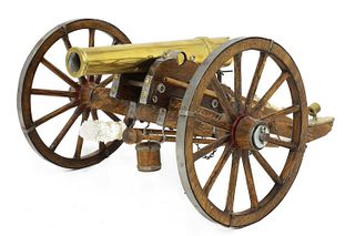 A model of an American Civil War field cannon,