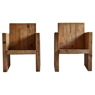 Pair of Rustic Arm Chairs