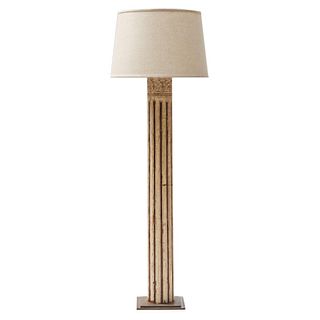 Painted Architectural Column Floor Lamp