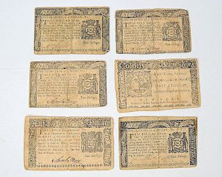 New York Colonial Currency Grouping