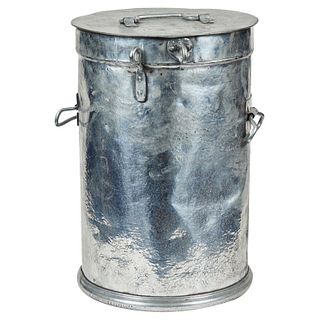 French Industrial Metal Factory Candy Bin or Stool