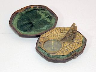 18th Century Pocket Compass Sundial