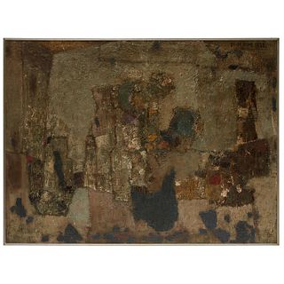 1950s Large French Abstract Painting
