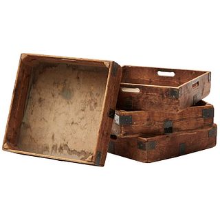 Early 20th Century Planter Boxes Set of Four