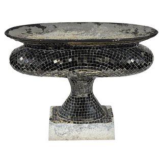 Late 19th Century Marble Urn with Glass Mosaic Decoration