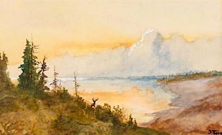 John Fery, (American, 1859-1934), The Grand Tetons