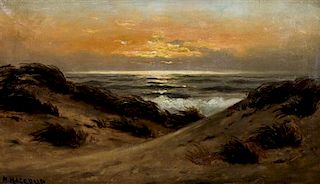 Nels Hagerup, (American, 1864-1922), California Coast Over the Dunes