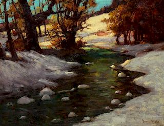 Henry Leopold Richter, (American, 1870-1978), Winter Creek
