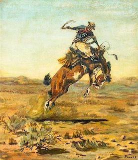 Ace Powell, (American, 1912-1978), Bucking Horse
