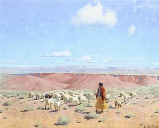 Gerard Curtis Delano, (American, 1890-1972), Navajo Sheep 3