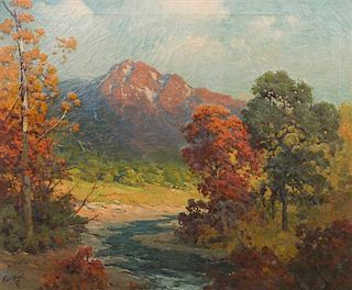 Robert William Wood, (American, 1889-1979), Western Scene in Autumn