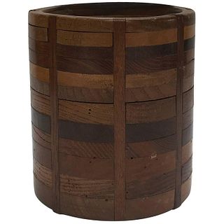 Wooden Canister from Late 19th Century France