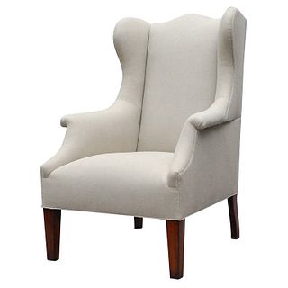 "Somerton" by Lee Stanton Armchair Upholstered in Belgian Linen or Custom Fabric