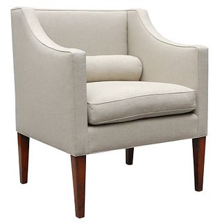 "Wilton" by Lee Stanton Chair Upholstered in Belgian Linen or Custom Fabric