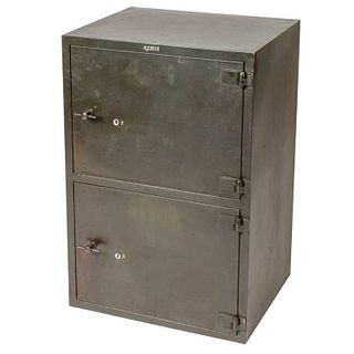 1900 English Steel Cabinet with Two Doors