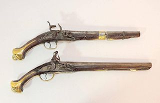 Two Turkish Flintlock Pistols