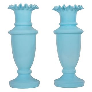 Cased Glass Vases (Mid Century)