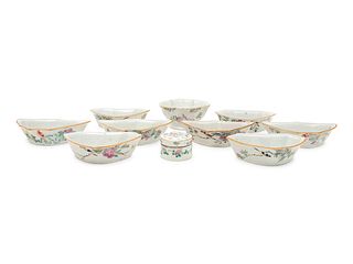 10 Chinese Famille Rose Porcelain Articles