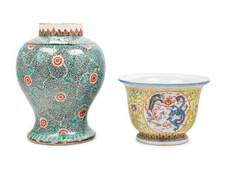 Two Chinese Porcelain Articles