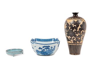 Three Chinese Porcelain Vessels
