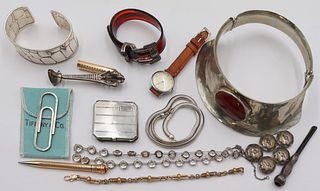 JEWELRY. Assorted Grouping of Silver and Costume