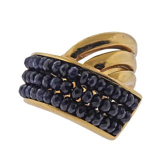 Chirico 18k Gold Sapphire Cocktail Ring