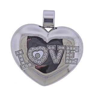 Chopard Happy Love 18k Gold Diamond Heart Pendant