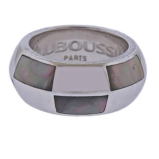 Mauboussin Paris 18K Gold Mother of Pearl Band Ring