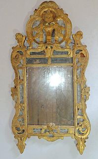 Italian Carved Giltwood Mirror