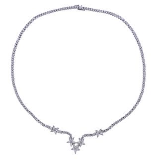 Platinum 11 Carat Diamond Necklace 