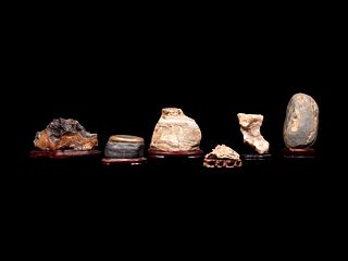 Six Chinese Scholar's Rocks