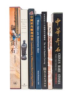 [CHINESE WORKS OF ART--SCHOLAR'S OBJECTS]<br>A collection of 27 richly illustrated reference volumes and catalogues in English and Chinese pertaining 