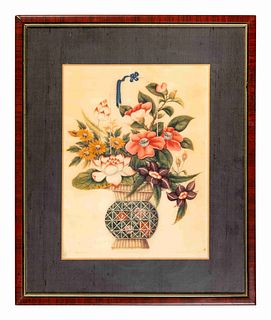 A Chinese Export Pith Painting