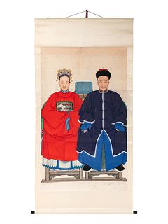 Two Chinese Ancestor Portraits