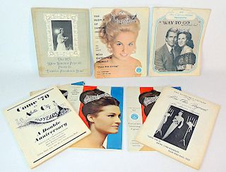 Eight Miss America Pageant Programs