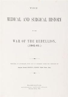 * HUNTINGTON, OTIS WOODWARD, et al. The Medical and Surgical History of the War of the Rebellion. Wash., 1870-1888. 8 vols.