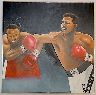 Mohammed Mubarak Oil on Canvas