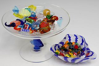 Art Glass Candy Dishes