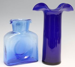 Blue Glass Vases