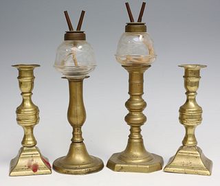 Antique Brass Candlesticks