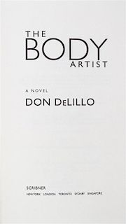 DELILLO, DON. Two first editions, including one advanced reading copy, inscribed.