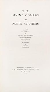 (LIMITED EDITIONS CLUB) ALIGHIERI, DANTE. The Divine Comedy. New York, 1932. Limited, signed by the designer.