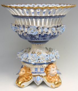 Porcelain Centerpiece Basket