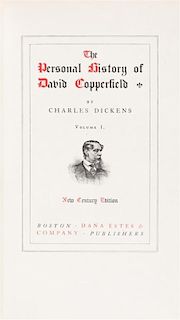 * (COLLECTED WORKS) DICKENS, CHARLES. [Works] Boston, 1905. 48 vols. New Century edition, limited.