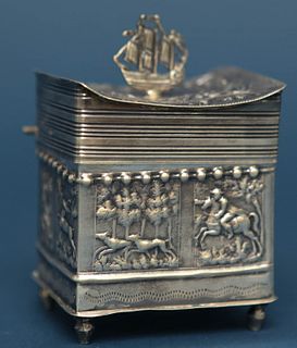 Continental Silver Dresser Box