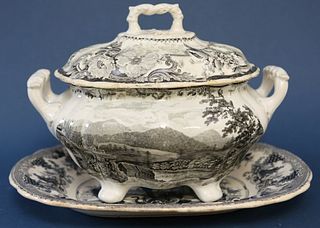 Staffordshire Tureen and Platter