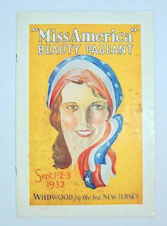 1932 Miss America Beauty Pageant Program