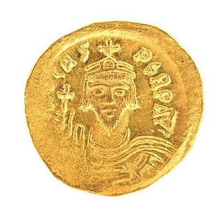 * Byzantium (circa 600 CE), Gold Solidus