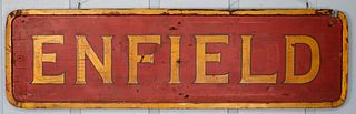 Painted Enfield Sign