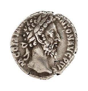 * Roman Empire (circa 180 CE), Silver Denarius